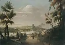 Thomas Watling, A Direct North General View of Sydney Cove, 1794