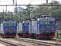 Two Rc4 and a Rc2 (in the middle) of Green Cargo