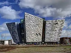 Image 1Titanic Belfast museum on the former shipyard in Belfast where the RMS Titanic was built (from Culture of the United Kingdom)