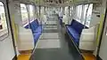 Interior view of a refurbished 9050 series set, September 2012