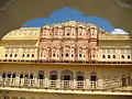 Rear view with the two most ornate top stories