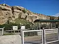Tram station situated on Granite Island