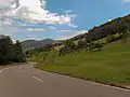 Between Glottertal and Sankt Peter, road panorama