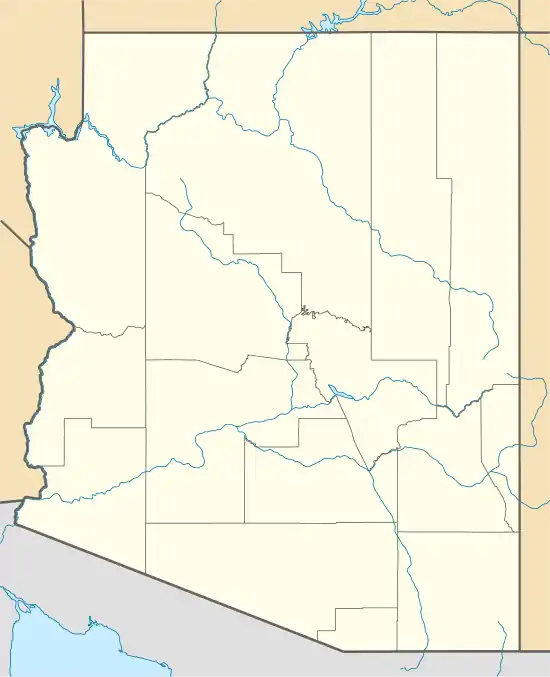 Backbone Fire is located in Arizona
