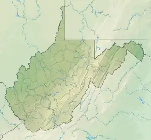 Map showing the location of Mont Chateau State Park