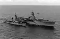 USS Guadalcanal refueling USS Semmel (DDG-18) in 1983.