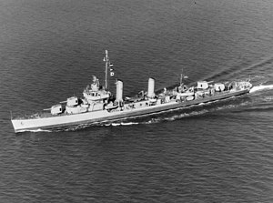 USS Maddox (DD-622) underway at sea on 17 November 1942