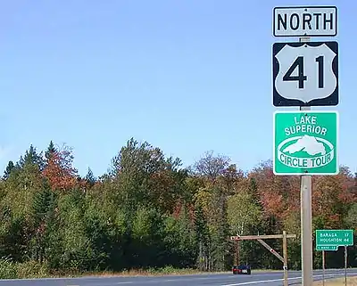 US&nbsp;41 near the junction with US&nbsp;141/M-28