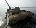SS Chesapeake, (T-AOT-5084), Chesapeake deck view of SALM