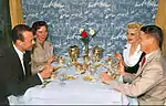 The Gold Room, a private dining room available by reservation.