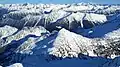 Vantage Peak centered down in front as seen from Mount Matier.