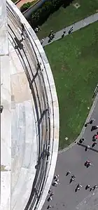 View, looking down from the top