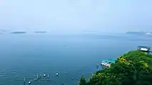 View from a hotel on Marine Drive, Kochi