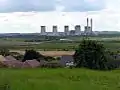 View west from the summit of Foxby Hill towards the River Trent where the battle's climax took place