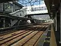A view of platforms 2 and 4. Track 3 (there is no platform 3) is the through-track in the middle.