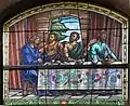 Stained glass window of the St Lucia chapel, Cathedral of Syracuse