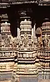 Shrine outer wall relief and molding