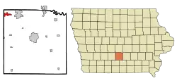 Location of Cumming, Iowa