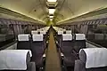 The interior of a Saro 581 Green seating car in 2010