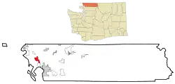Location of Ferndale, Washington