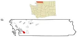 Location of Sudden Valley, Washington