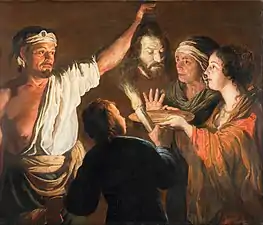William Dobson The Executioner with the Head of John the Baptist c. 1640