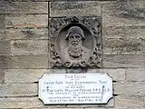 William Froude memorial on facade of building