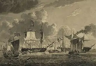 William Joy, H.M. George IV passing Yarmouth on his return from Edinburgh, 1822 (Victoria & Albert Museum)