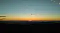 Winterline Sunset view from Serkawn, Lunglei, Mizoram.