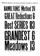Condensed sans-serif