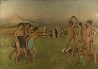 Young Spartans Exercising, c. 1860–1862, National Gallery, London