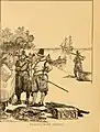 Trading with Indians etching