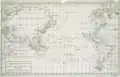 Image 39Map of the Pacific Ocean during European Exploration, circa 1754. (from Pacific Ocean)