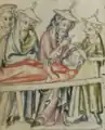 Joseph raises the man on the stretcher from the dead.
