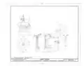 Christ Church baptismal font, measured drawings (left).