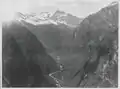 Aerial image of the upper valley, May 1954.