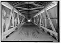 View looking Southeast of interior of bridge.