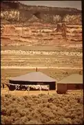 Examples of Navajo hogans