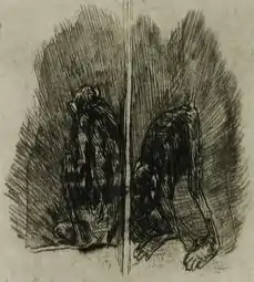 Separated or Simian Spring (no date) etching with aquatint (6.51 x 9.68&nbsp;cm) Los Angeles County Museum of Art