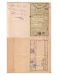 Ottoman official Document of retirement to L'emir Ahmad Harfouche.